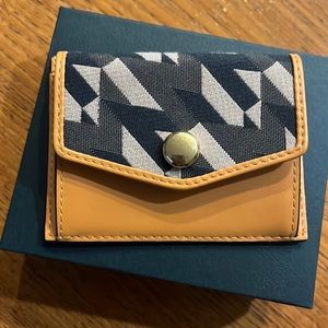 Mulberry card holder with snap pocket